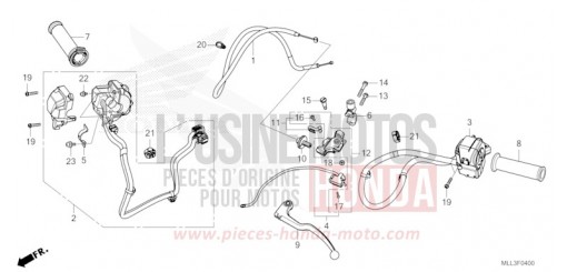 LEVIER DE GUIDON/COMMUTATEUR/CABLE CB1000S de 2025